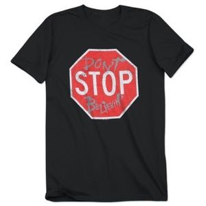 JOURNEY Black Dont Stop Believin' Graphic Band Tee